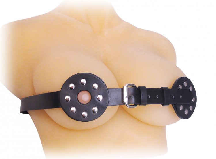 Studded Spiked Breast Binder with Nipple Holes Bondage Gear, Leather Bondage Goods, Nipple Toys