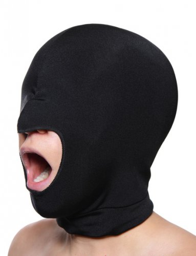 Blow Hole Open Mouth Spandex Hood Hoods and Blindfolds