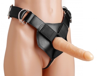 Flaunt Heavy Duty Strap On Harness with Dildo Strap-Ons and Harnesses