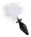Fluffer Bunny Tail Glass Anal Plug - AE271