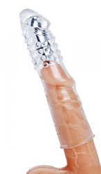 Clear Sensations Vibrating Penis Enhancer Enlargement Gear, Penis Extenders and Sheaths, Vibrating Sex Toys