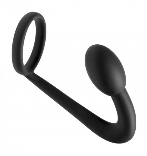Prostatic Play Explorer Silicone Cock Ring and Prostate Plug Anal Toys, Cock Rings, Prostate Stimulators, Silicone Anal Toys, Silicone Toys, Penetrating Cock Rings, Prostatic Play