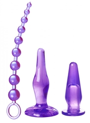 Amethyst Adventure 3 Piece Anal Toy Kit Anal Toys, Anal Beads, Butt Plugs