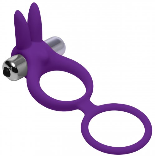 Throbbin Hopper Cock & Ball Ring with Vibrating Clit Stimulator Cock Rings, Vibrating Cock Rings, Multi-Ring Cock Rings, Silicone Toys