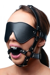 Blindfold Harness and Ball Gag Beginner Bondage, Bondage Gear, Hoods and Blindfolds, Mouth Gags
