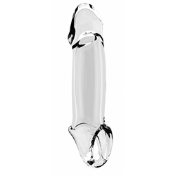 Sono No 17 Cock Sleeve with Extension - Clear Enlargement Gear, Penis Extenders and Sheaths