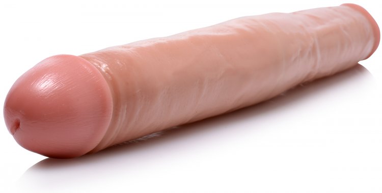 Realistic 17.5 Inch Double Dong - Flesh Dildos, Huge Dildos, Realistic Dildos