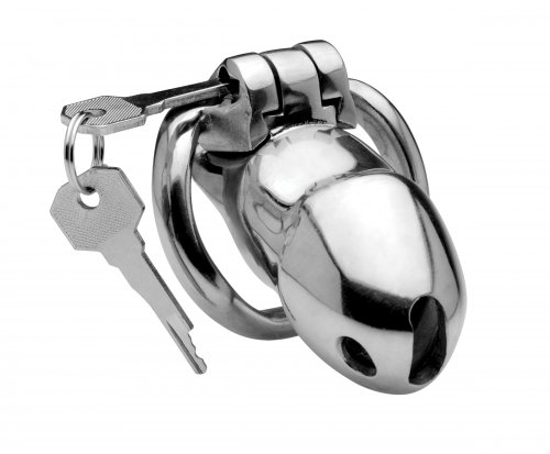 Rikers 24-7 Stainless Steel Locking Chastity Cage Bondage Gear, Chastity, Cock and Ball Torment, Chastity for Him, Metal Chastity Devices