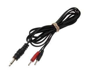 E-Stim Systems Short 2mm Cable  Electrosex Gear, Adaptors, Cables