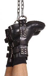 Boot Suspension Restraints Bondage Gear, Leather Bondage Goods, Ankle and Wrist Restraints