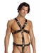 Strict Leather Body Harness with Cock Ring - X-Large - PH106-XL