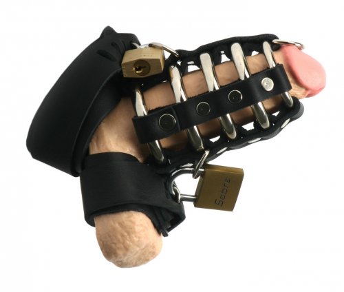 Strict Leather Gates of Hell Chastity Device Chastity, Cock and Ball Torment, Chastity for Him, Toys for Men, Metal Chastity Devices