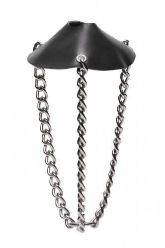 Leather Parachute Ball Stretcher Cock and Ball Torment, Ball Stretchers
