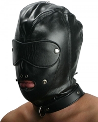 Strict Leather Premium Locking Slave Hood- Large Bondage Gear, Hoods and Blindfolds, Hoods and Muzzles, Leather Bondage Goods