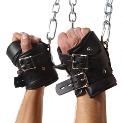 Strict Leather Premium Suspension Wrist Cuffs Bondage Gear, Leather Bondage Goods, Ankle and Wrist Restraints