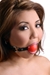 Red Silicone Ball Gag - ST642-SMRD