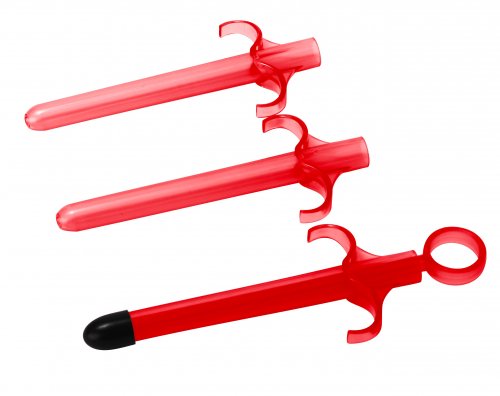 Lubricant Launcher 3 Pack - Red Sex Toy Parties, Lube Applicators